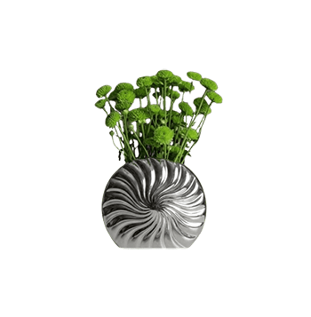 Chrome Swirl Vase image