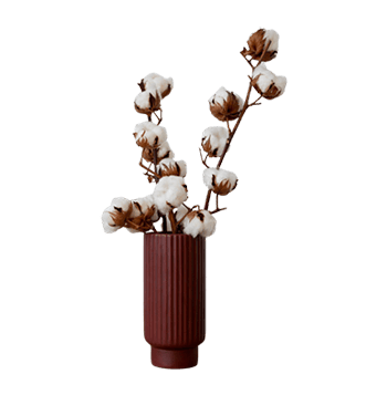 Ribbed Ceramic Vase image