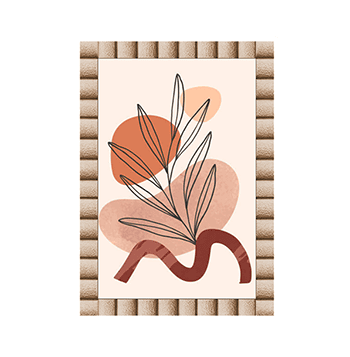 Terracotta Leaf Art image